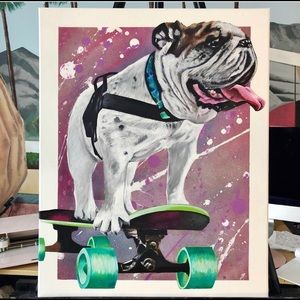 Custom canvas painting